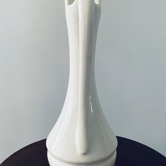 Vintage Tall Ceramic Pitcher Vase with Floral Design, Tall vintage floral Vase - Picture 5 of 6